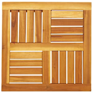 Stolní deska 50 x 50 x 2 cm čtvercová masivní akáciové dřevo - obrázek 2