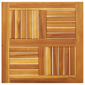 Stolní deska 60 x 60 x 2 cm čtvercová masivní akáciové dřevo - obrázek 2