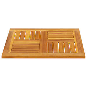 Stolní deska 60 x 60 x 2 cm čtvercová masivní akáciové dřevo - obrázek 3