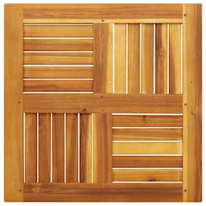 Stolní deska 60 x 60 x 2 cm čtvercová masivní akáciové dřevo - obrázek 6