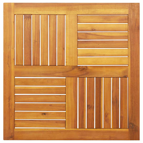 vidaXL lauaplaat, 70x70x2 cm, kandiline, akaatsiapuit