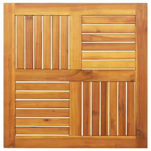Stolní deska 70 x 70 x 2 cm čtvercová masivní akáciové dřevo - obrázek 2