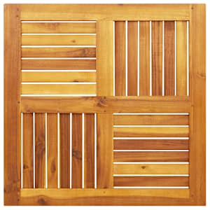 Stolní deska 70 x 70 x 2 cm čtvercová masivní akáciové dřevo - obrázek 6