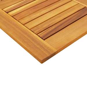 Stolní deska 80 x 80 x 2,2 cm čtvercová masivní akáciové dřevo - obrázek 7