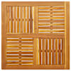 vidaXL lauaplaat, 90x90x2,2 cm, kandiline, akaatsiapuit