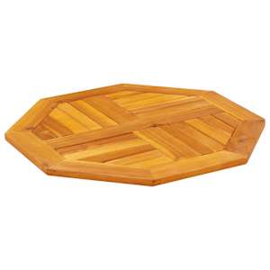 Stolní deska 60 x 60 x 2 cm osmihranná masivní akáciové dřevo - obrázek 4