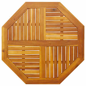 Mizna plošča 90x90x2,2 cm osmerokotna trdna tikovina