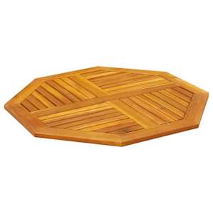 Stolní deska 90 x 90 x 2,2 cm osmihranná masivní akáciové dřevo - obrázek 4