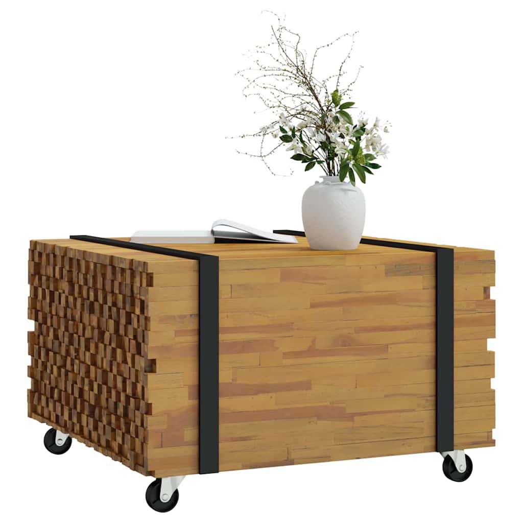 vidaXL Salontafel Bruin 60 x 60 x 38 cm Massief Teakhout
