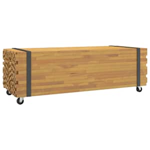 vidaXL Diivanilaud 110x45x35 cm T&auml;ispuidust tiikpuu