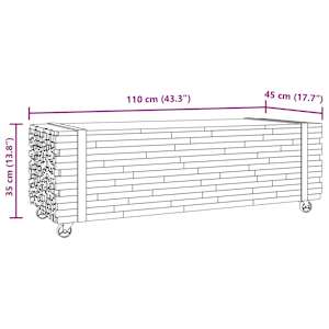 Konferenční stolek 110x45x35 cm masivní teakové dřevo - obrázek 8