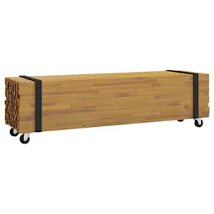 vidaXL Telerialus 110 x 30 x 30 cm Pruun Tugev teakpuit