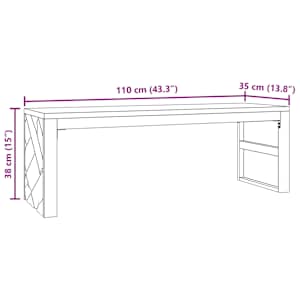 Konferenční stolek 110x35x38 cm masivní teakové dřevo - obrázek 9