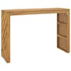 vidaXL konsoollaud 110x35x75 cm T&auml;ispuidust tiikpuu