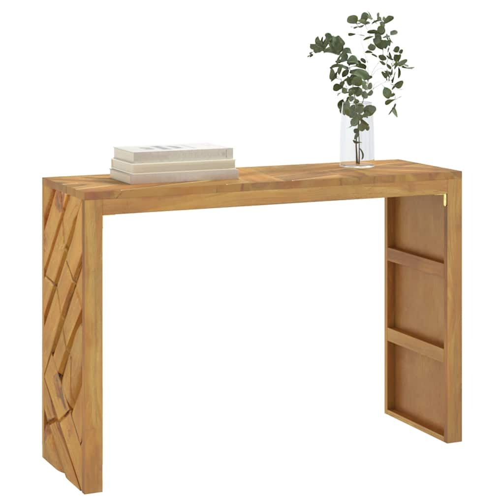 vidaXL Konsolentisch 110x35x75 cm Massivholz Teak