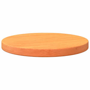 Stolní deska kulatá voskově hnědá Ø30 x 2,5 cm masivní borovice - obrázek 4
