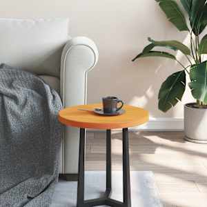 Mizna plošča okrogla voščeno rjava Ø40x2,5 cm trdna borovina