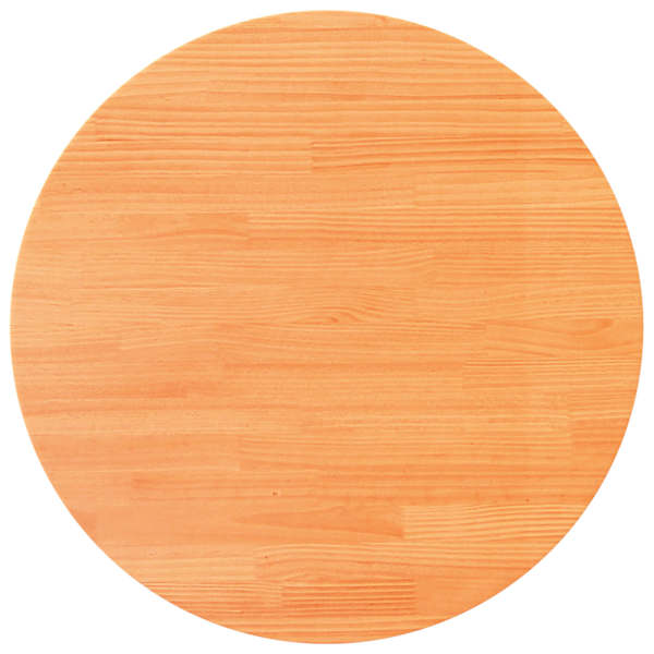 vidaXL &uuml;mmargune lauaplaat, vahapruun, &Oslash;80 x 2,5 cm, m&auml;nnipuit