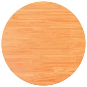 Stolní deska kulatá voskově hnědá Ø80 x 2,5 cm masivní borovice - obrázek 2