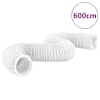 vidaXL v&auml;ljalaskekanal, PVC, 6 m, &Oslash;20 cm