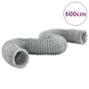 vidaXL v&auml;ljalaskekanal, PVC, 6 m, &Oslash;20 cm