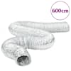 vidaXL ventilatsioonitoru, alumiinium, 6 m &Oslash;20 cm