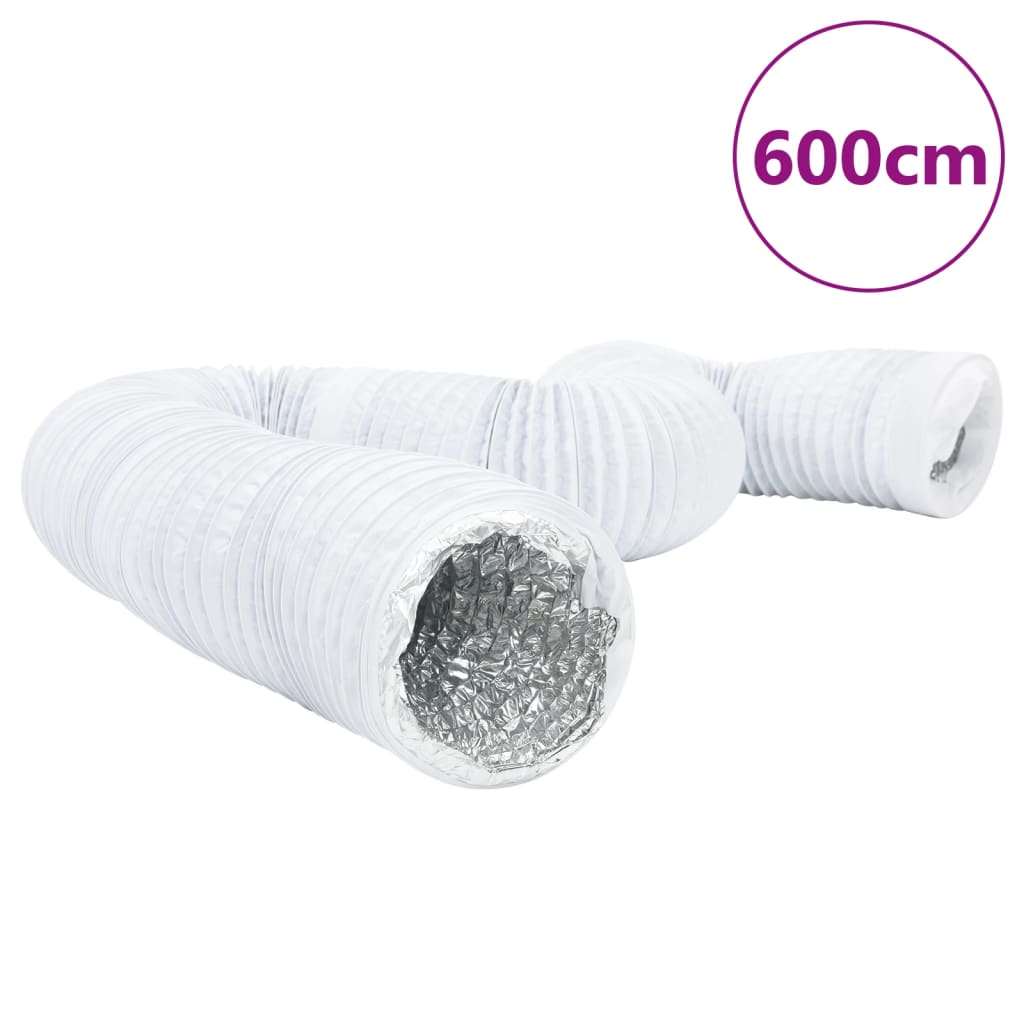 vidaXL Ventilačné potrubie hliník a PVC 6 m Ø10 cm