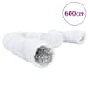 vidaXL ventilatsioonitoru, alumiinium ja PVC, 6 m &Oslash;15 cm