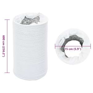 Ventilační potrubí hliník a PVC 6 m Ø 15 cm - obrázek 9