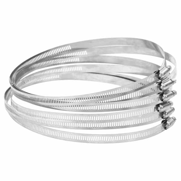 vidaXL voolikuklambrid 6 tk, 91-165 mm 304 roostevaba teras