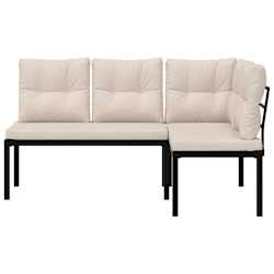 VIDAXL - Panca Da Giardino A 2 Posti Con Cuscini In Rattan Pp Marrone