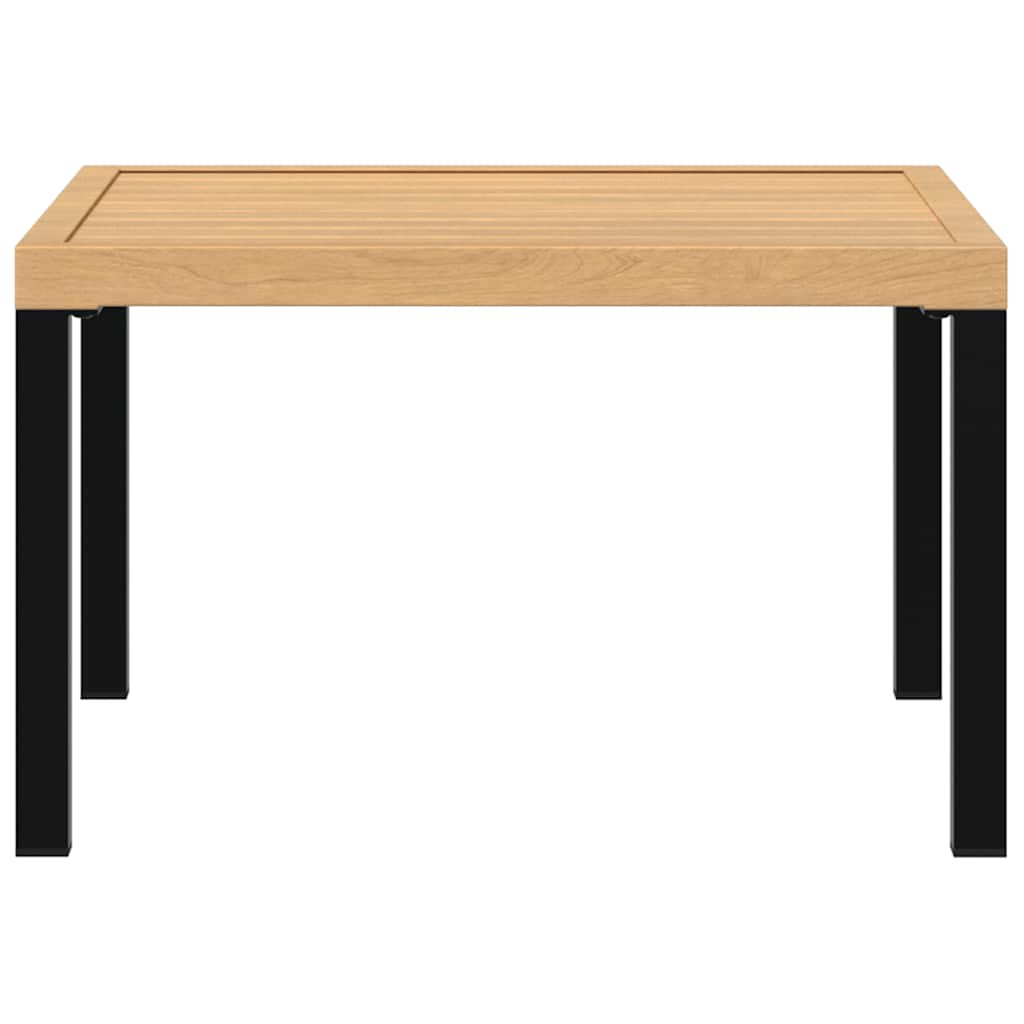 vidaXL Tuintafel 65x65x40 cm aluminium zwart afbeelding