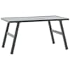 vidaXL aia kohvilaud, must, 90 x 45 x 35 cm, pulberv&auml;rvitud teras