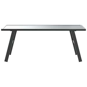 Zahradní konferenční stolek černý 90 x 45 x 35 cm ocel - obrázek 3