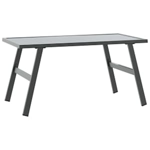 Zahradní konferenční stolek černý 90 x 45 x 35 cm ocel - obrázek 5