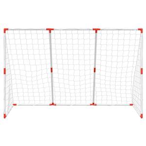 Dětská fotbalová branka s míči 2 v 1 bílá 184 x 64 x 124 cm - obrázek 5