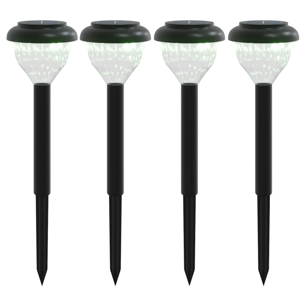vidaXL Solární osvětlení cesty se zemními hroty 4 ks teplé bílé a RGB