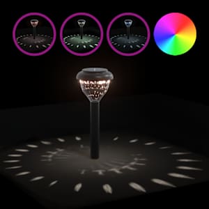 Solární osvětlení cesty se zemními hroty 4 ks teplé bílé a RGB - obrázek 6