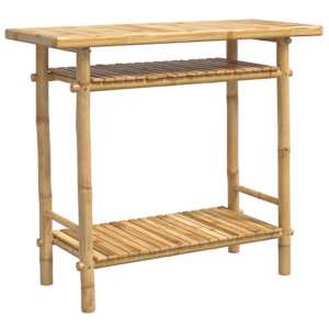 vidaXL konsoollaud, 90 x 37 x 75 cm, bambus