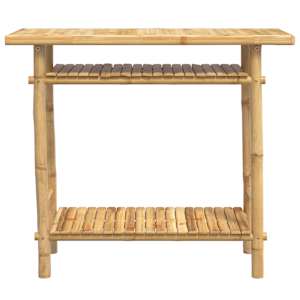 Konzolový stolek 90 x 37 x 75 cm bambus - obrázek 3