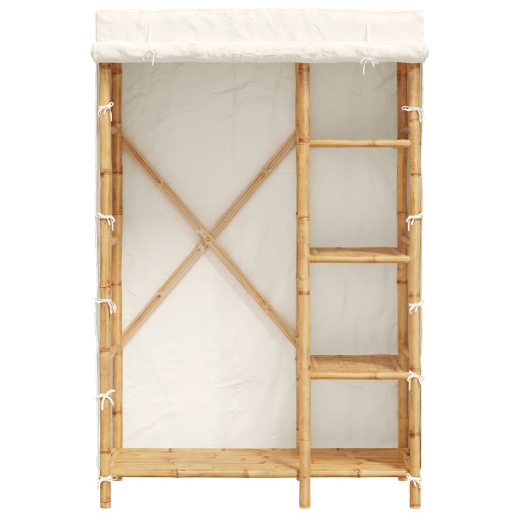 vidaXL Kledingkast 110x45x170 cm bamboe afbeelding