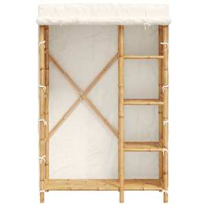 Šatní skříň 110 x 45 x 170 cm bambus - obrázek 3