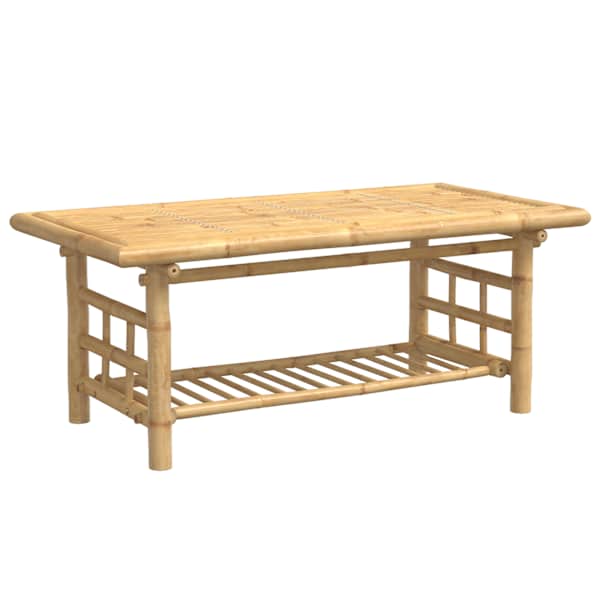 vidaXL kohvilaud, 110 x 55 x 45 cm, bambus