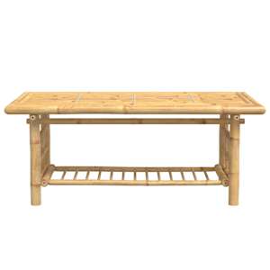 Konferenční stolek 110 x 55 x 45 cm bambus - obrázek 3