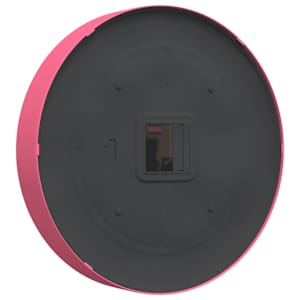 Nástěnné hodiny růžové Ø 25,5 cm polystyren a sklo - obrázek 5