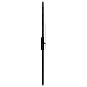 Nástěnné hodiny černé Ø 50 cm železo - obrázek 4