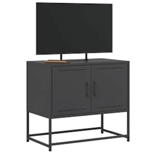 TV skříňka černá 68,5 x 39 x 60,5 cm ocel - obrázek 4