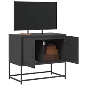 TV skříňka černá 68,5 x 39 x 60,5 cm ocel - obrázek 5