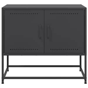 TV skříňka černá 68,5 x 39 x 60,5 cm ocel - obrázek 6