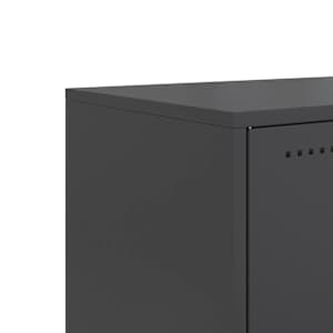 TV skříňka černá 68,5 x 39 x 60,5 cm ocel - obrázek 10